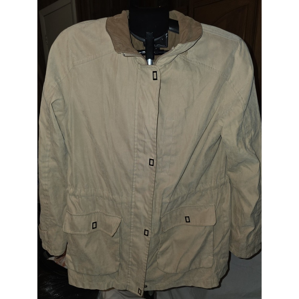 Gallery Faux Suede Safari Jacket Size M. Outdoorsy, Warm, Cozy, Casual,...